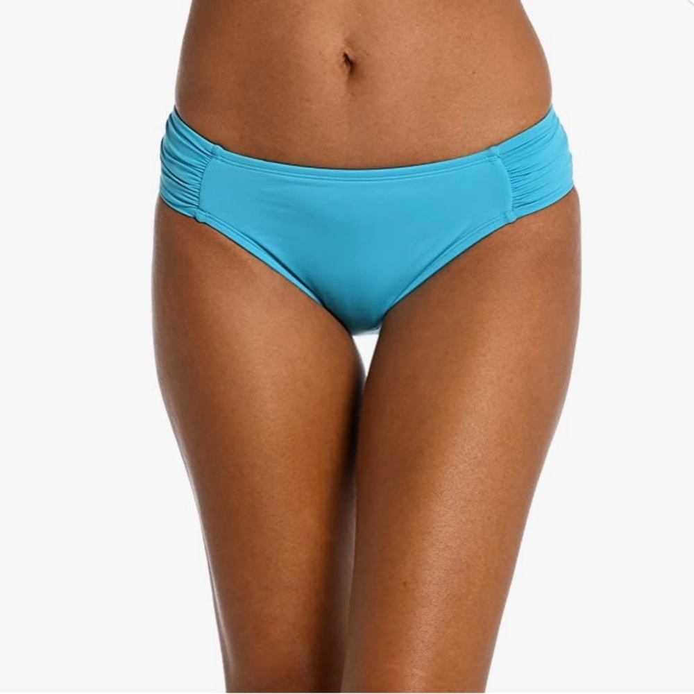 NWT La Blanca Turquoise Blue Bikini Bottom Size 10 - Picture 6 of 7